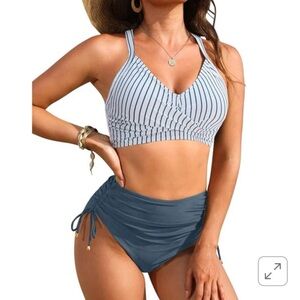 Nautical Striped Bikini Set